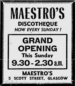 Grand Opening of Maestro's 5 Scott Street 1975